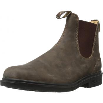 Blundstone 1306 Men's Rustic Brown Leather Chelsea Ankle Boots with Chisel Toe, UK Sizes 6-12