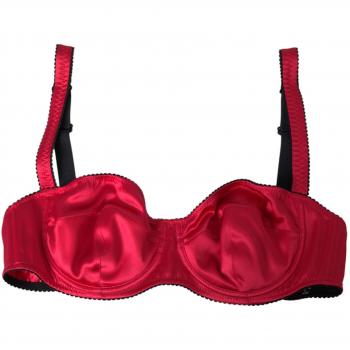 Bordeaux Silk Stretch Balconcino Bra Underwear - IT1 | XS