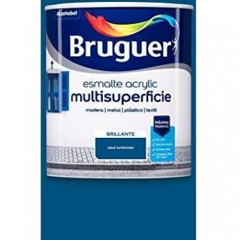 Bruguer Acrylic Multisuperficie Esmalte al agua Brillante Azul Luminoso 750 ml