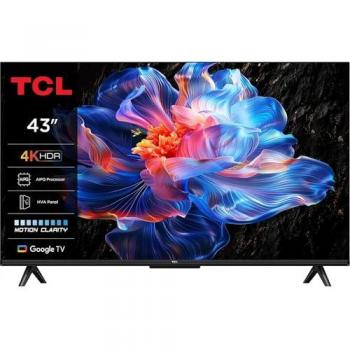 Televisor TCL 43P69K - LED 4K UHD HDR con Google TV, 109 cm, Dolby Audio, diseño en aluminio cepillado