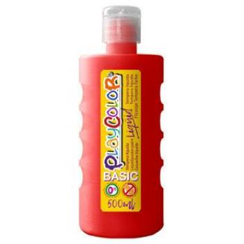 BOTE TEMPERA LIQUIDA BASIC 500ML ROJO