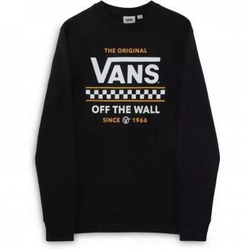 Sudadera Vans Stackton Negra Hombre con Gráfico de Marca