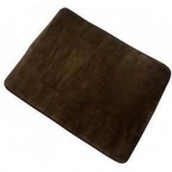 MSV 140863 - suavidad alfombras en Poliamida poliéster Poliuretano Memoria sbr Chocolat 50 x 70 x 0,1 cm