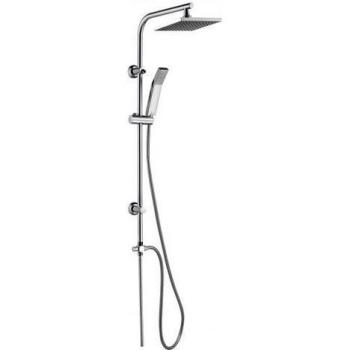 Columna de Ducha Regulable 100 cm Gedy Serie G-Easy 03 con Ducha de Mano y Cabezal en Acero Inoxidable Cromo