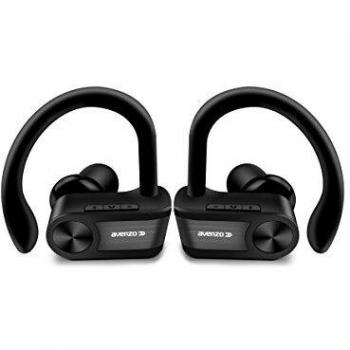 Avenzo AV652 - Auriculares True Wireless Bluetooth Deportivo, Color Negro