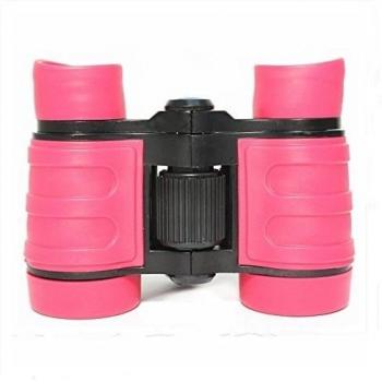 ManKn(R) Prismáticos de juguete infantil / Bolsillo Niños Binoculares / Binoculares de juguete, 4x30mm Prismáticos De Regalo De Juguetes De Campaña Telescopio Al Aire Libre Para La Escalada De La Caza (Rosa)