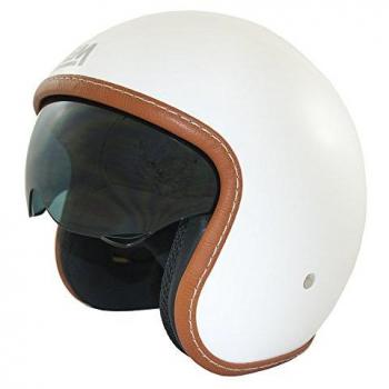 Casco Moto LEM - Sport - BLANCO BRILLO