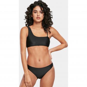 Urban Classics Women's Recycled Asymmetric Black Bikini Top