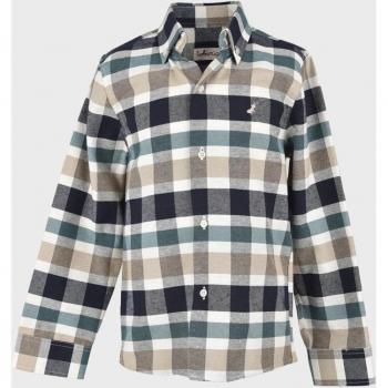 Camisa de niño de cuadros y manga larga