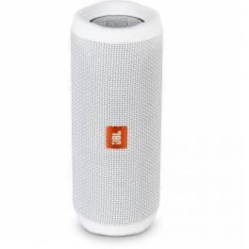 JBL Flip 4 Altavoz Inalámbrico Bluetooth Blanco, 16W, con Amplificador Integrado y Resistente al Agua