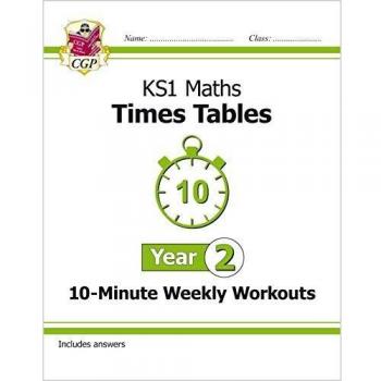 Libro de Matemáticas KS1 Año 2: Ejercicios Semanales de Tablas de Multiplicar en 10 Minutos