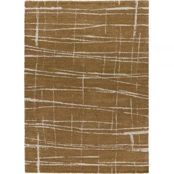 Alfombra de Interior Estilo Geométrico Venus - Cobre, disponible en tamaños 80x150 cm, 120x170 cm y 160x230 cm