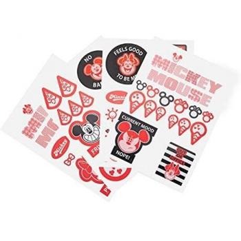 Conjunto de Pegatinas Reutilizables Mickey y Minnie para Decorar Portátil, Tablet y Smartphone