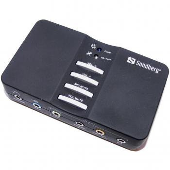 Sandberg USB Sound Box 7.1 - Tarjeta de sonido