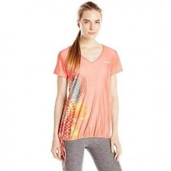 Desigual – Camiseta de mujer TS - CD cuello en V , P, primavera/verano, mujer, color Azul - Living Coral, tamaño S
