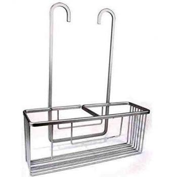 Confortime 105911 Colgador para la Ducha Aluminio, Blanco, Talla única
