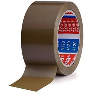 Tesa - Cinta adhesiva pvc color marron 66mtsx50mm para embalaje