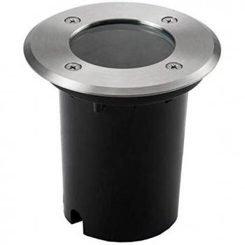 Foco Carrable Redondo IP65 con Portalámpara GU10 y Acero Inoxidable