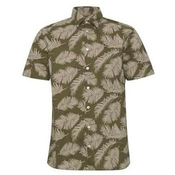 Casual Friday Anton Men's Short Sleeve Palm Tree Printed Shirt