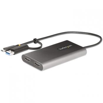 StarTech.com USB-C to Dual-HDMI Adapter with 4K 60Hz, 100W Power Delivery Pass-Through - Ideal for Multi-Monitor Setup