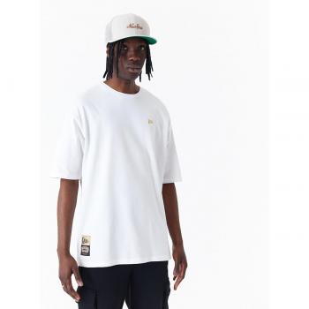 Camiseta New Era Sticker Oversized Blanco Hombre