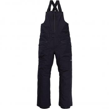 Burton Reserve BIB Pantalón de Esquí / Snow para hombre, color negro, diseño tipo bib, impermeable, transpirable, con aislamiento térmico y múltiples bolsillos