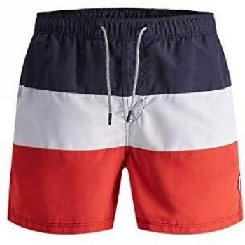Jack & Jones JJIARUBA JJSWIMSHORTS AKM Color Block Bañador para Hombre, Azul Marino, M