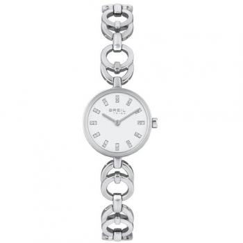 Reloj Breil Mujer Luna Monocromo Rosa, Movimiento Cuarzo TMI VJ20, Pulsera de Acero Plateado, Resistente al Agua, Longitud Ajustable 13,5-19 cm
