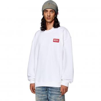Sudadera Diesel de algodón Nlabel L1 blanca para hombre talla L