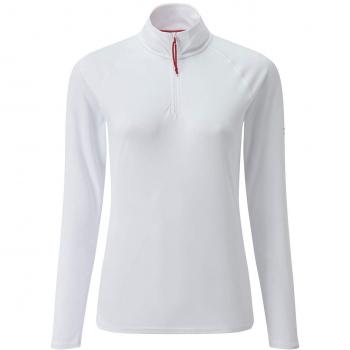 Gill Womens UV Tec Long Sleeve Zip tee 2019 - White 10