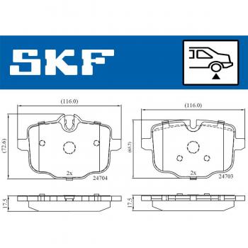 Pastillas de freno SKF VKBP 90366