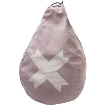 Overseas Puff 65x80 cm lona rosa pastel