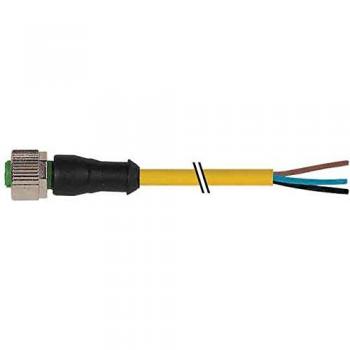 Murrelektronik 7000-12221-2341000 Sensor-actuator patch cord 10m M12, Connector Type: M12 x 1 Socket, Orientation: Straight, Length: 10.00 m, Number of