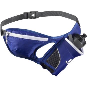 Salomon Cinturón portabotella, 600 ml, hydro 45 belt, azul y blanco