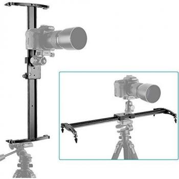 Neewer® 24/60cm Dolly Carill Deslizante para Cámara DSLR,Sistema de Estabilización de Video con 176 Onza/5 kg de Capacidad de Carga, Perfecto para Fotografía y Vídeo