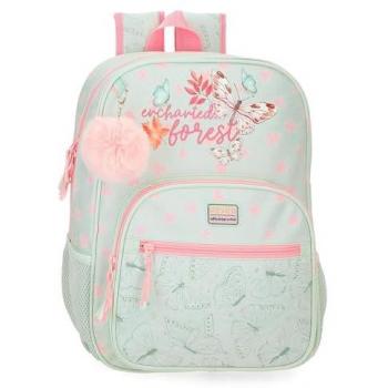 Mochila Escolar Movom Enchanted Forest Adaptable a Carro 38 cm, 12x30x38 cms, Poliéster, Capacidad 13,68L, Bolsillos laterales