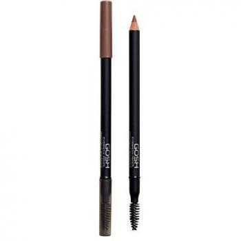 Gosh Eyebrow Pencil with Brush, Shade 01 Brown, 1.2 g