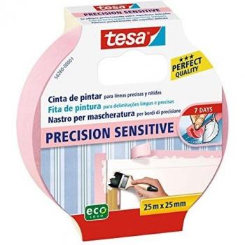 Cinta de pintor PRECISION Sensitive 25mx25mm rosa