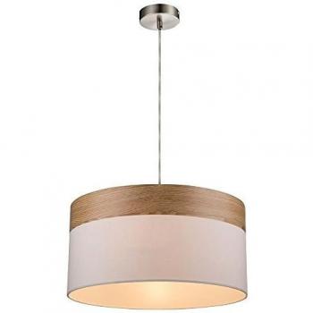 Lámpara colgante Libba con diseño llamativo y acabado en madera, 40 cm de diámetro y 120 cm de altura