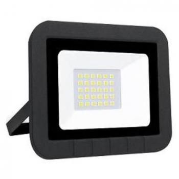 PROYECTOR LED PLANO NEGRO MATEL IP65 20W FRÍA