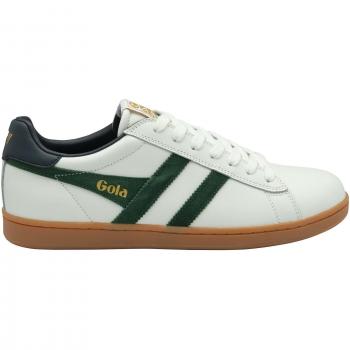 Gola Equipe II Leather Men's Sneakers - White/Green/Navy