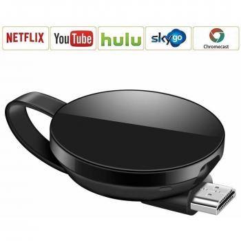 Dongle inalámbrico con Pantalla WiFi, Soporte del Sistema Android para Google Chrome, Adaptador de Receptor de TV Digital HDMI 1080P, TV Stick Miracast Airplay para Android / Mac / iPhone