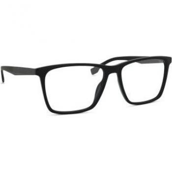 Hugo Boss 1582 Square Acetate Prescription Glasses, Black, 56mm/16mm/145mm