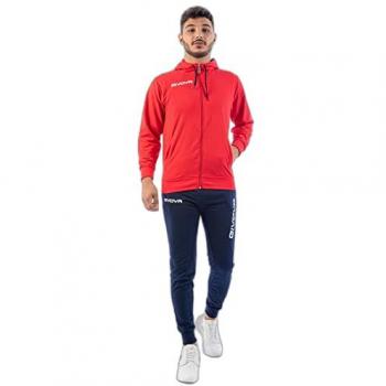 Givova Chándal King Cotone Terry Poker Rojo/Azul S