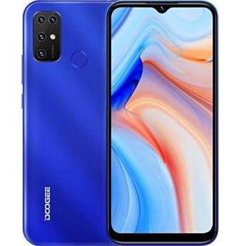 Teléfono Móvil Libre, DOOGEE X96 2021 4G Moviles Baratos, 5400mAh Android 11 Smartphone Libre 2GB RAM+32GB ROM, Cámara Cuádruple 8MP, Pantalla Waterdrop 6.52'', Octa Core, Face ID/Huella Dactilar Azul