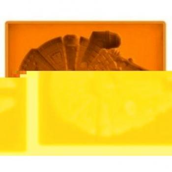 Desconocido imágenes de las estrellas de Star Wars Deluxe Millenium Falcon Dx Bandeja de Silicona Reducción - Bandeja hielos silicona Halcón Milenario