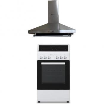 Solthermic Combo Pack Cocina Vtc Blanca 50x50 + Campana H60p Inox
