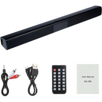 Barra de Sonido Envolvente 20W con Conexión Inalámbrica Bluetooth y Cable para TV, PC y Teatro