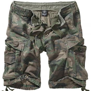 Brandit Vintage Classic Woodland Cargo Shorts for Men