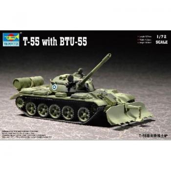 Maqueta Tanque 1/72 T55 With BTU 55